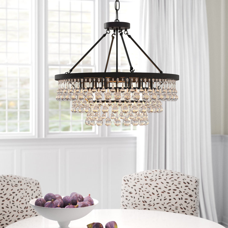 Willa Arlo Interiors Watts 9 Light Dimmable Tiered Chandelier